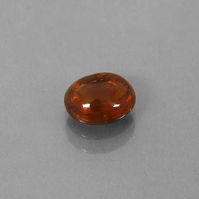 Granada espessartita laranja natural 0,86ct, transparente, transparente/translúcido