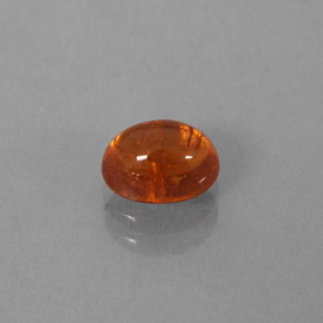 Granada espessartita laranja natural 1,19ct, transparente, transparente/translúcido