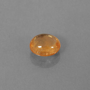 Granada espessartita laranja natural 0,86ct, transparente, transparente/translúcido