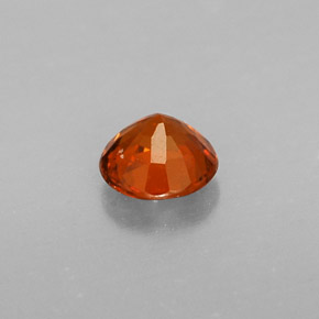 Granada espessartita laranja natural 0,51ct, corte redondo, VVS-VS