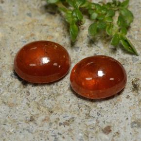 Pedras preciosas de granada espessartita laranja natural de 5,82 ct, transparente, transparente/translúcido