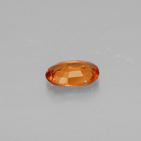Granada espessartita laranja natural 0,45ct, corte oval, VS