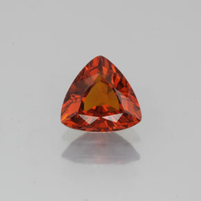 Granada espessartita laranja natural 0,96ct, trillion, VS