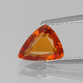 Granada espessartita laranja natural 1,50ct, forma extravagante, VVS-VS
