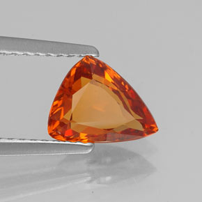 Granada espessartita laranja natural 1,50ct, forma extravagante, VVS-VS