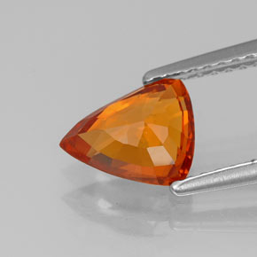 Granada espessartita laranja natural 1,50ct, forma extravagante, VVS-VS