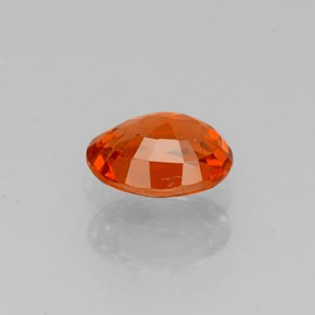Granada espessartita laranja natural 0,92ct, corte oval, VS