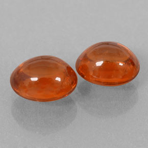 Pedras preciosas de granada espessartita laranja natural de 2,81 ct, transparente, transparente/translúcido