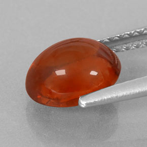 Granada espessartita laranja natural 2,39ct, transparente, transparente/translúcido
