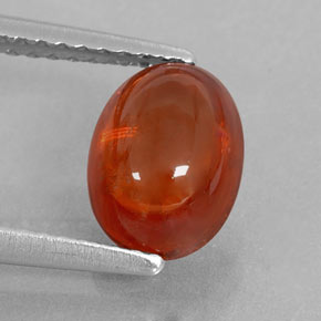 Granada espessartita laranja natural 2,48ct, transparente, transparente/translúcido