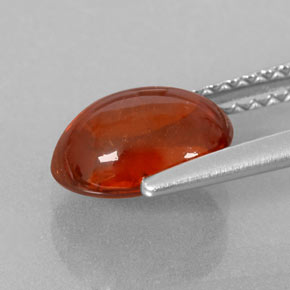 Granada espessartita laranja natural 2,48ct, transparente, transparente/translúcido