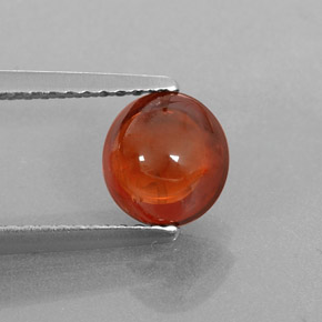 Granada espessartita laranja natural 1,80ct, transparente, transparente/translúcido
