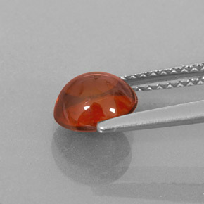Granada espessartita laranja natural 1,80ct, transparente, transparente/translúcido