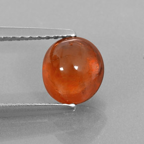 Granada espessartita laranja natural 2,01ct, transparente, transparente/translúcido