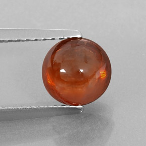 Granada espessartita laranja natural 2,27ct, transparente, transparente/translúcido