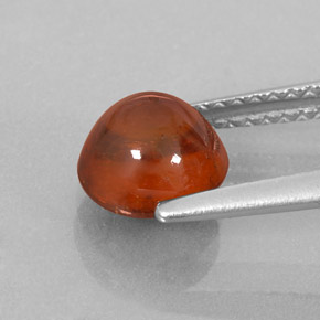 Granada espessartita laranja natural 2,27ct, transparente, transparente/translúcido