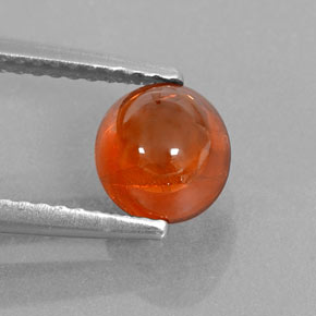 Granada espessartita laranja natural 1,98ct, transparente, transparente/translúcido