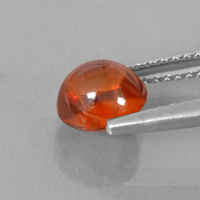 Granada espessartita laranja natural 1,98ct, transparente, transparente/translúcido