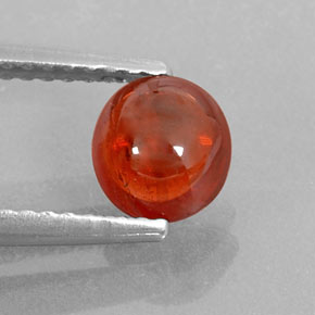 Granada espessartita laranja natural 1,14ct, transparente, transparente/translúcido