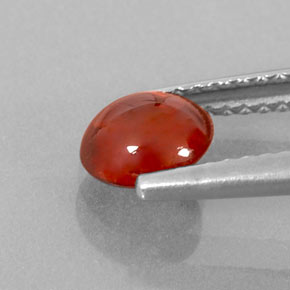 Granada espessartita laranja natural 1,14ct, transparente, transparente/translúcido