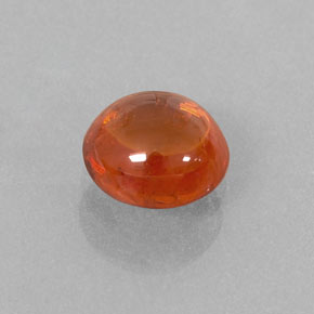 Granada espessartita laranja natural 1,26ct, transparente, transparente/translúcido