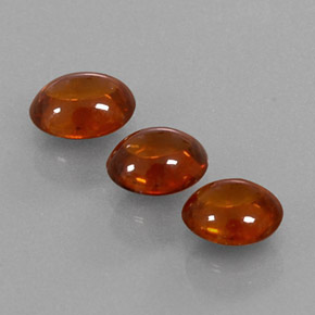 Pedras preciosas de granada espessartita laranja natural de  ct, transparente, transparente/translúcido