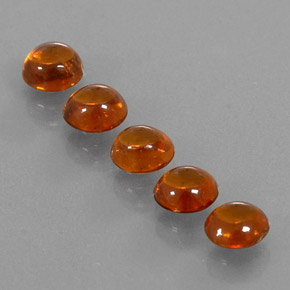 Pedras preciosas de granada espessartita laranja natural de  ct, transparente, transparente/translúcido