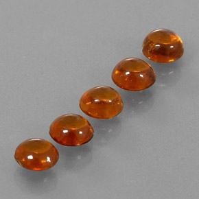 Pedras preciosas de granada espessartita laranja natural de  ct, transparente, transparente/translúcido