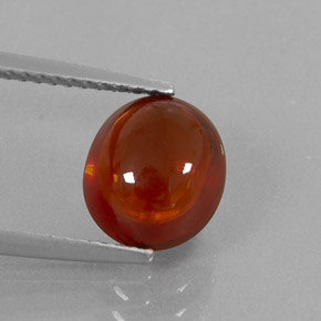 Granada espessartita laranja natural 4,00ct, transparente, transparente/translúcido