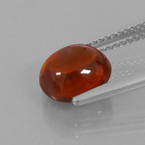 Granada espessartita laranja natural 4,00ct, transparente, transparente/translúcido
