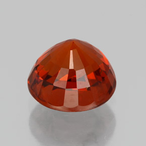 Granada espessartita laranja natural 2,33ct, corte redondo, VS