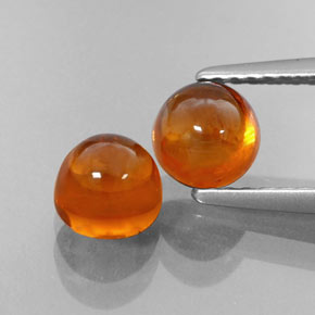 Pedras preciosas de granada espessartita laranja natural de  ct, transparente, transparente/translúcido