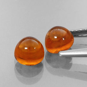 Pedras preciosas de granada espessartita laranja natural de  ct, transparente, transparente/translúcido
