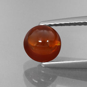 Granada espessartita laranja natural 1,80ct, transparente, transparente/translúcido