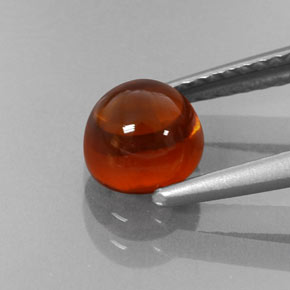 Granada espessartita laranja natural 1,80ct, transparente, transparente/translúcido