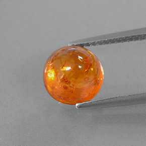 Granada espessartita laranja natural 4,50ct, transparente, transparente/translúcido
