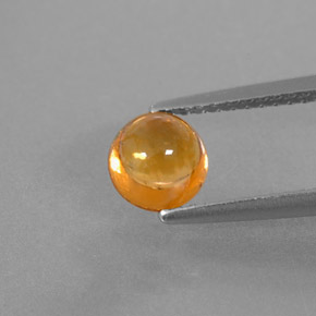 Granada espessartita laranja natural 1,79ct, transparente, transparente/translúcido