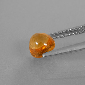 Granada espessartita laranja natural 1,79ct, transparente, transparente/translúcido