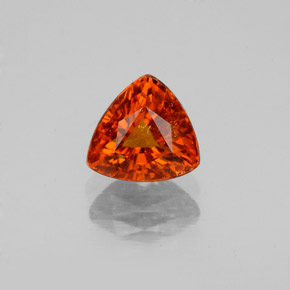 Granada espessartita laranja natural 1,56ct, trillion, SI