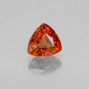 Granada espessartita laranja natural 1,56ct, trillion, SI