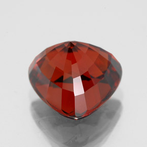 Granada espessartita vermelho natural 5,57ct, trillion, VVS
