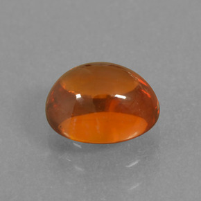 Granada espessartita Laranja Natural 1.50ct, Corte Oval, Transparente