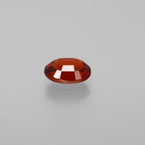 Granada espessartita Vermelho brilhante Natural 1.40ct, Corte Oval, VS