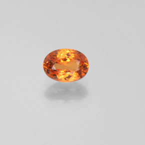 Granada espessartita Laranja Natural 0.91ct, Corte Oval, VS