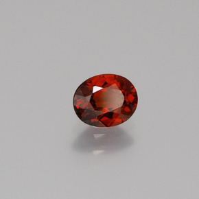 Granada espessartita laranja natural 0,84ct, corte oval, VS