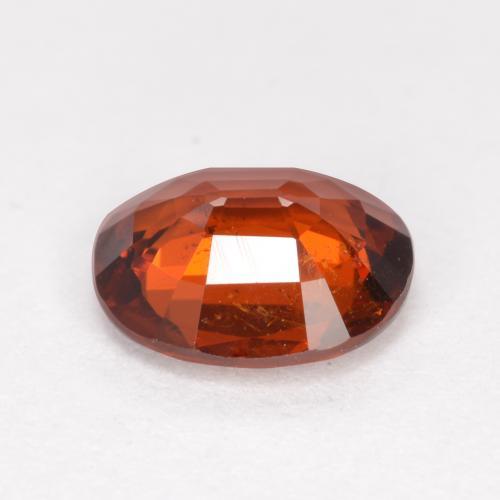 Granada espessartita laranja natural 1,20ct, corte oval, VS