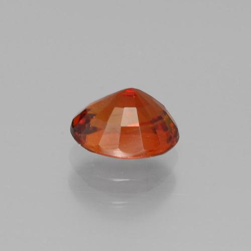 Granada espessartita vermelho natural 1,22ct, corte oval, VVS-VS