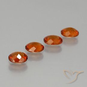 Pedras preciosas de Granada espessartita fogo laranja natural de 2.00 ct, oval, VS