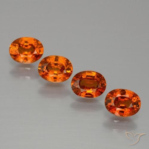 2.30ctw Natural âmbar laranja Granada espessartita, oval, VS