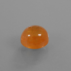 Granada espessartita laranja natural 6,08ct, corte oval, transparente